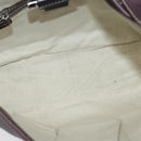 GUCCI Shoulder Bag Leather Wine Red Silver 247400 Auth fm4612-10