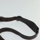 GUCCI Shoulder Bag Leather Wine Red Silver 247400 Auth fm4612-8