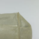 Chloe Etel Hand Bag Leather 2way Gray Gold 01 11 50 Auth fm4614-15