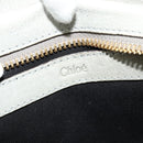 Chloe Etel Hand Bag Leather 2way Gray Gold 01 11 50 Auth fm4614-17