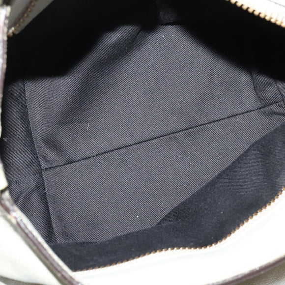 Chloe Etel Hand Bag Leather 2way Gray Gold 01 11 50 Auth fm4614