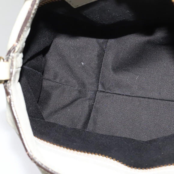 Chloe Etel Hand Bag Leather 2way Gray Gold 01 11 50 Auth fm4614