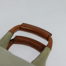 Chloe Etel Hand Bag Leather 2way Gray Gold 01 11 50 Auth fm4614-8