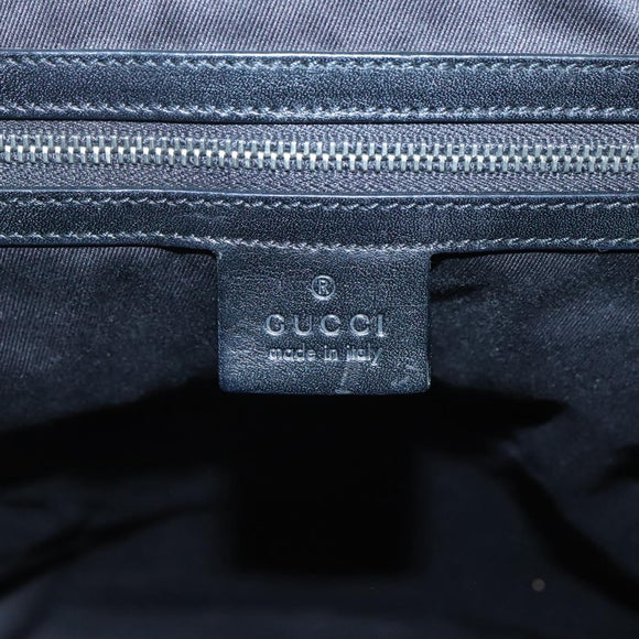 GUCCI GG Canvas Shoulder Bag Black 109141 Auth fm4617