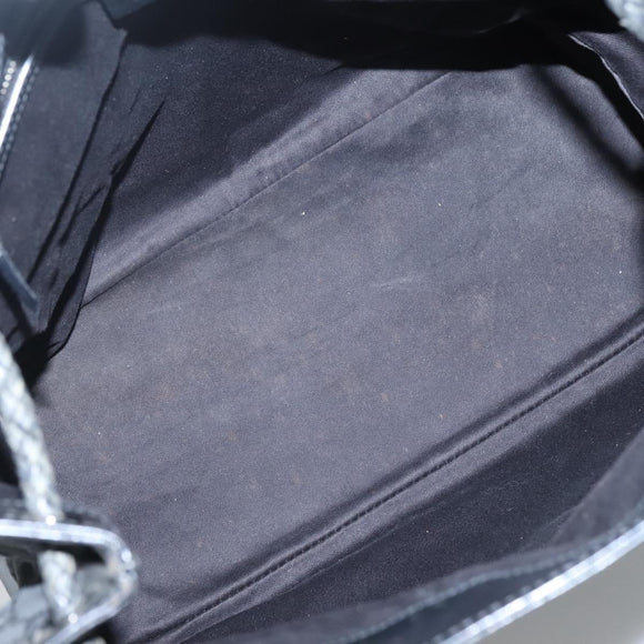 GUCCI GG Canvas Shoulder Bag Black 109141 Auth fm4617