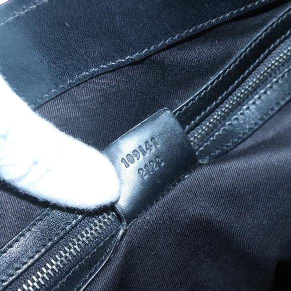 GUCCI GG Canvas Shoulder Bag Black 109141 Auth fm4617