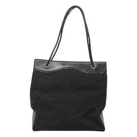 GUCCI GG Canvas Shoulder Bag Black 109141 Auth fm4617 - 0