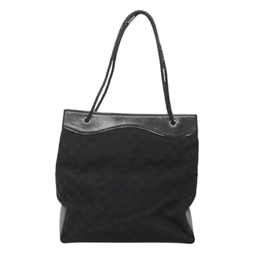 GUCCI GG Canvas Shoulder Bag Black 109141 Auth fm4617 - 0