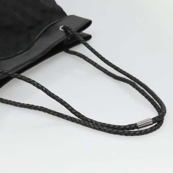 GUCCI GG Canvas Shoulder Bag Black 109141 Auth fm4617