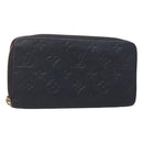 LOUIS VUITTON Empreinte Zippy Wallet Navy Marine Rouge M62121 LV Auth fm4618-1