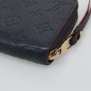 LOUIS VUITTON Empreinte Zippy Wallet Navy Marine Rouge M62121 LV Auth fm4618-15