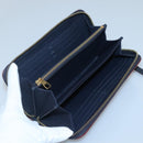 LOUIS VUITTON Empreinte Zippy Wallet Navy Marine Rouge M62121 LV Auth fm4618-9