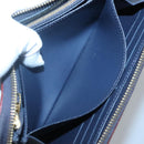 LOUIS VUITTON Empreinte Zippy Wallet Navy Marine Rouge M62121 LV Auth fm4618-19