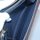 LOUIS VUITTON Empreinte Zippy Wallet Navy Marine Rouge M62121 LV Auth fm4618-20