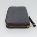 LOUIS VUITTON Empreinte Zippy Wallet Navy Marine Rouge M62121 LV Auth fm4618-3