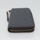 LOUIS VUITTON Empreinte Zippy Wallet Navy Marine Rouge M62121 LV Auth fm4618-4