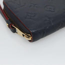 LOUIS VUITTON Empreinte Zippy Wallet Navy Marine Rouge M62121 LV Auth fm4618-14