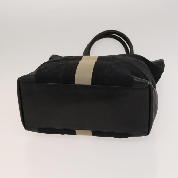 GUCCI GG Canvas Sherry Line Hand Bag 3Set Beige Black Red Auth fm4630