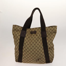 GUCCI GG Canvas Sherry Line Hand Bag 3Set Beige Black Red Auth fm4630 - 0