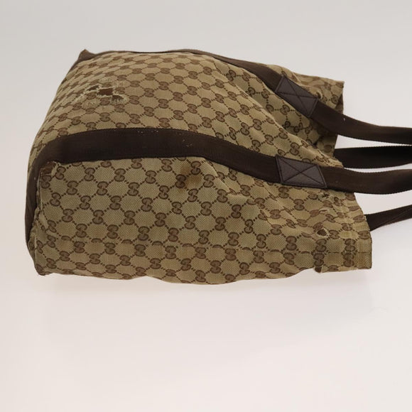 GUCCI GG Canvas Sherry Line Hand Bag 3Set Beige Black Red Auth fm4630