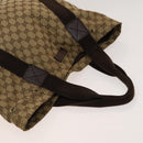 GUCCI GG Canvas Sherry Line Hand Bag 3Set Beige Black Red Auth fm4630-5