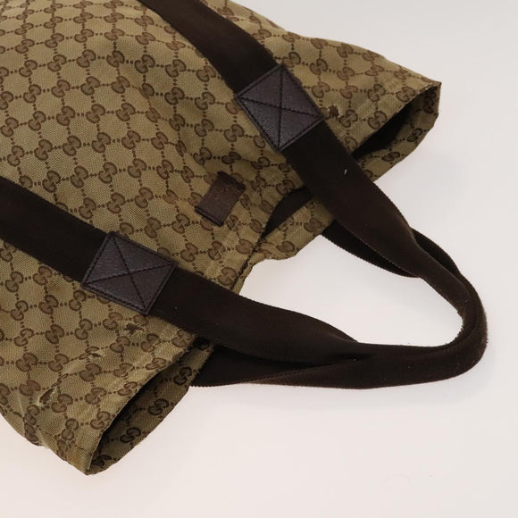 GUCCI GG Canvas Sherry Line Hand Bag 3Set Beige Black Red Auth fm4630