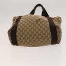 GUCCI GG Canvas Sherry Line Hand Bag 3Set Beige Black Red Auth fm4630-7