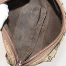 GUCCI GG Canvas Pouch Web Sherry Line Hand Bag 3Set Beige Red Auth fm4632-20