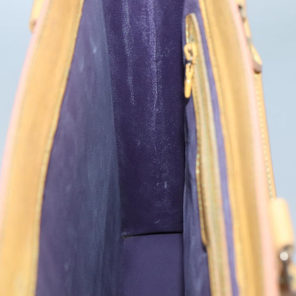 LOUIS VUITTON Epi Sac Plat Hand Bag Yellow M52079 LV Auth fm4639