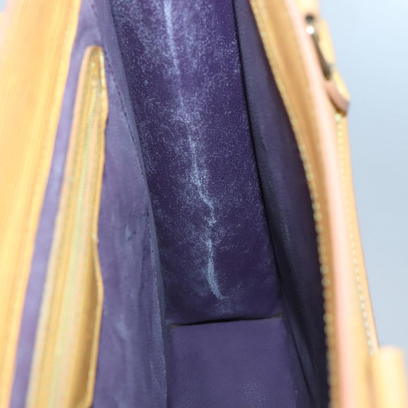 LOUIS VUITTON Epi Sac Plat Hand Bag Yellow M52079 LV Auth fm4639