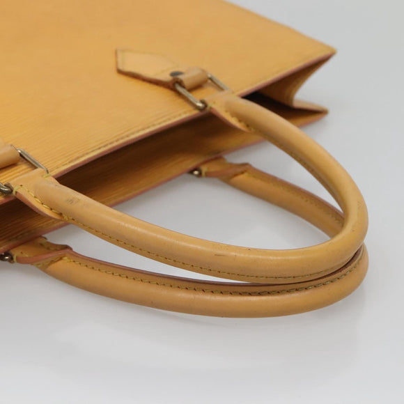 LOUIS VUITTON Epi Sac Plat Hand Bag Yellow M52079 LV Auth fm4639