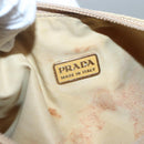 PRADA Accessory Pouch Nylon Beige Auth fm4643-10