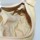 PRADA Accessory Pouch Nylon Beige Auth fm4643-19