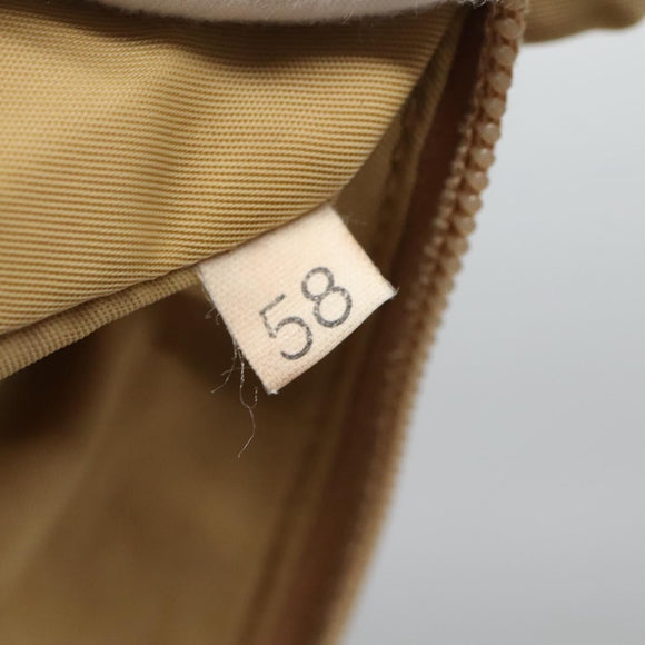 PRADA Accessory Pouch Nylon Beige Auth fm4643