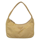 PRADA Accessory Pouch Nylon Beige Auth fm4643-13