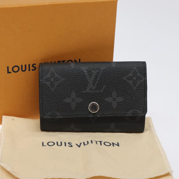 LOUIS VUITTON Monogram Eclipse Multicles6 Key Case M82603 LV Auth fm4644