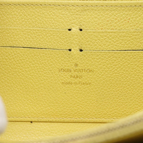 LOUIS VUITTON Monogram Empreinte Zippy Wallet Citrin M60572 LV Auth fm4645