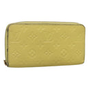 LOUIS VUITTON Monogram Empreinte Zippy Wallet Citrin M60572 LV Auth fm4645-1