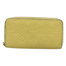 LOUIS VUITTON Monogram Empreinte Zippy Wallet Citrin M60572 LV Auth fm4645-13
