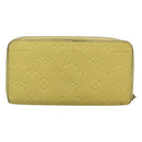 LOUIS VUITTON Monogram Empreinte Zippy Wallet Citrin M60572 LV Auth fm4645-2