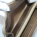 LOUIS VUITTON Suhari Zippy Wallet Leather Bronze M95701 LV Auth fm4650-17