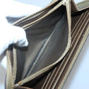 LOUIS VUITTON Suhari Zippy Wallet Leather Bronze M95701 LV Auth fm4650-11