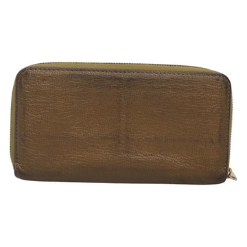 LOUIS VUITTON Suhari Zippy Wallet Leather Bronze M95701 LV Auth fm4650 - 0