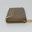 LOUIS VUITTON Suhari Zippy Wallet Leather Bronze M95701 LV Auth fm4650-4