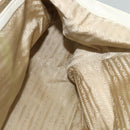 PRADA Shoulder Bag Canvas Silver White Auth fm4672-20