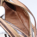 CELINE Macadam Canvas Shoulder Bag PVC Leather Brown Gold Auth fm4682-11