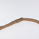 CELINE Macadam Canvas Shoulder Bag PVC Leather Brown Gold Auth fm4682-14