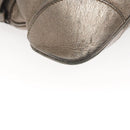 Salvatore Ferragamo Gancini Marissa Shoulder Bag Leather Silver Auth fm4685-8