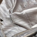 Salvatore Ferragamo Gancini Marissa Shoulder Bag Leather Silver Auth fm4685-11