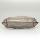 Salvatore Ferragamo Gancini Marissa Shoulder Bag Leather Silver Auth fm4685-5